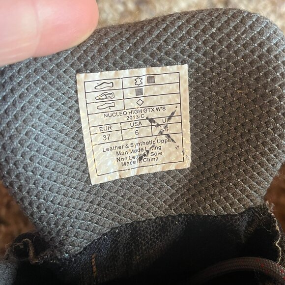 La Sportiva Nucleo High GTX Hiking Boots, Brown, Woman's Size 6 - Picture 4 of 9